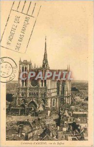 Old Postcard Cathedral of Amiens view of the Belfry