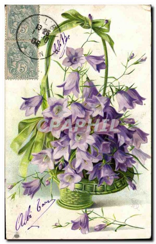Old Postcard Fantasy Flowers