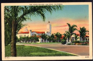California SAN DIEGO State College pm1942 - Linen
