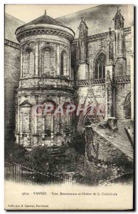 Old Postcard Vannes Renaissance Tower and Cloister of the Cathedral