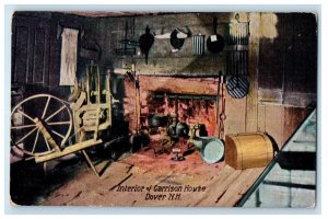 1914 Interior of Garrison House, Dover New Hampshire NH Posted Postcard 