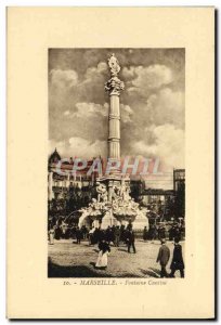 Old Postcard Marseille Fontaine Cantini