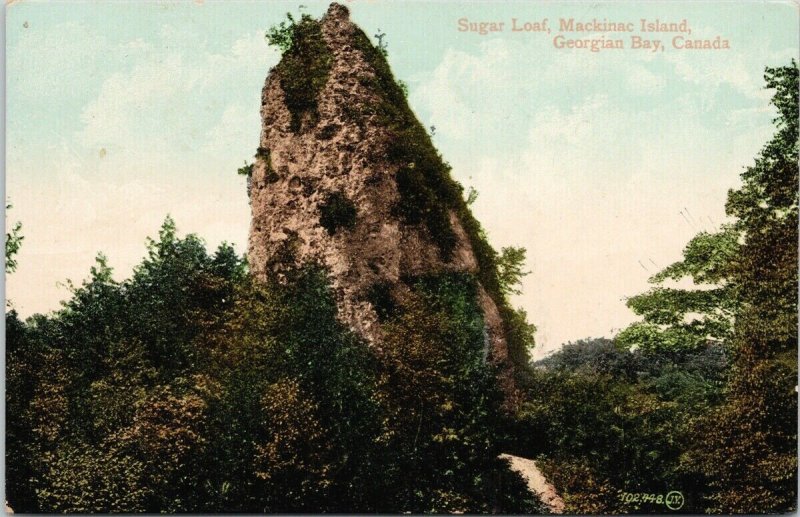 1912 Park Head ON Cancel Sugar Loaf Mackinac Island Georgian Bay Postcard H6