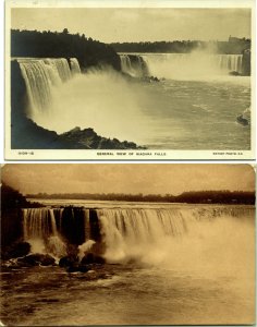 RPPC Lot of 2 Niagara Falls Real Photo Postcard Horseshoe