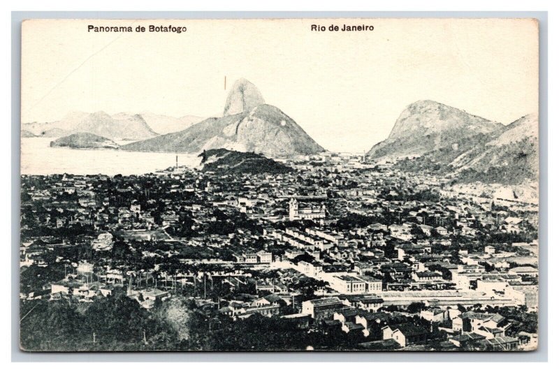 Panorama de Botofigo Rio De Janeiro Brazil UNP DB Postcard L17