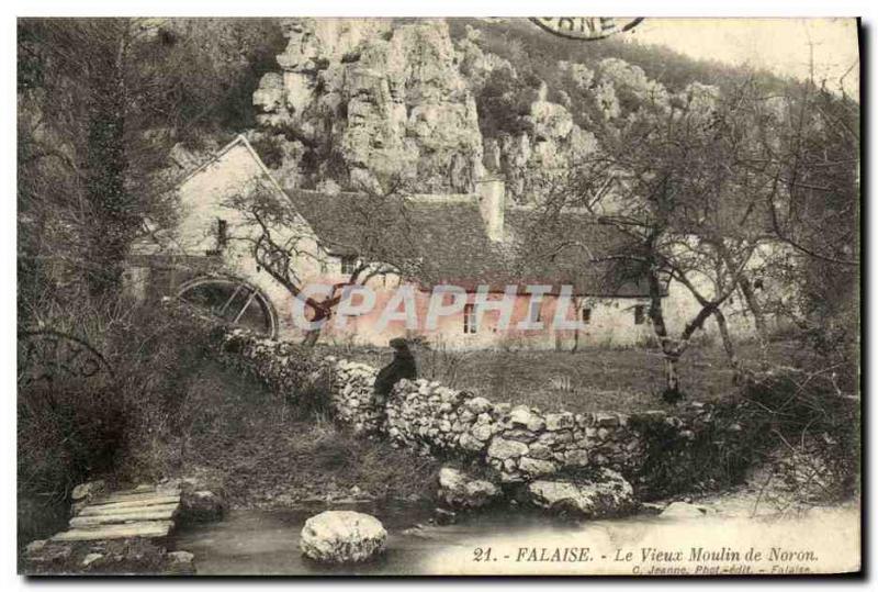 Cliff Old Postcard The Old Mill Noron