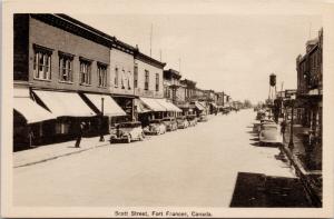 Scott Street Fort Frances Ontario ON Unused Vintage Postcard E41