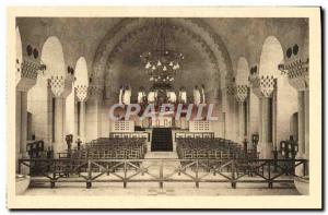 Old Postcard Ossuary Lighthouse Douamont Army Interior of the Catholic Chapel