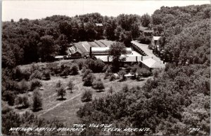RPPC Aerial View, Village Northern Baptist Assembly Green Lake WI Postcard V68