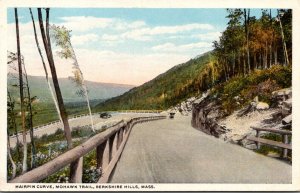 Massachusetts Berkshires Mohawk Trail Hairpin Turn Curteich