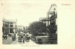 singapore, Police Office and Police Court (1899) Postcard