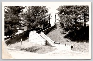 Norwich University Northfield VT Centennial Stairs RPPC Postcard M25