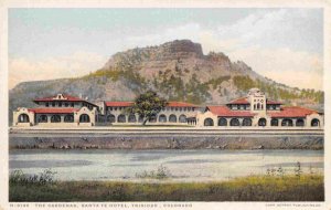 Cardenas Santa Fe Hotel Trinidad Colorado 1910c Fred Harvey Phostint postcard
