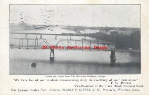 IA, Waterloo, Iowa, Down The Cedar From Waterloo Business College, 1912 PM