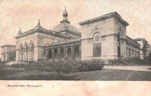 Vintage Postcard 1900's Memorial Hall Fairmount Park Pennsylvania PA Pub Murray