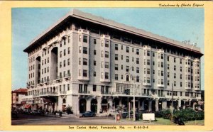 Pensacola, FL Florida   SAN CARLOS HOTEL   ca1950's Chrome Postcard