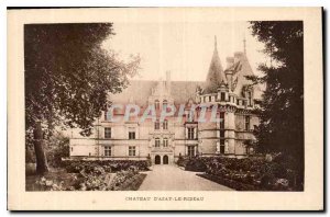 Old Postcard Chateau d'Azay le Rideau