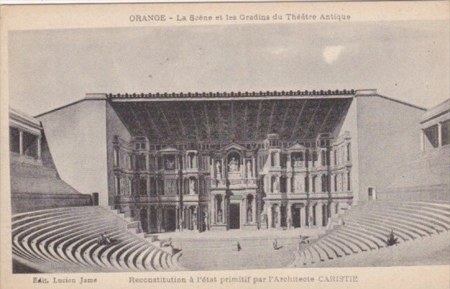 France Orange La Scene et les Gradins du Theatre Antique