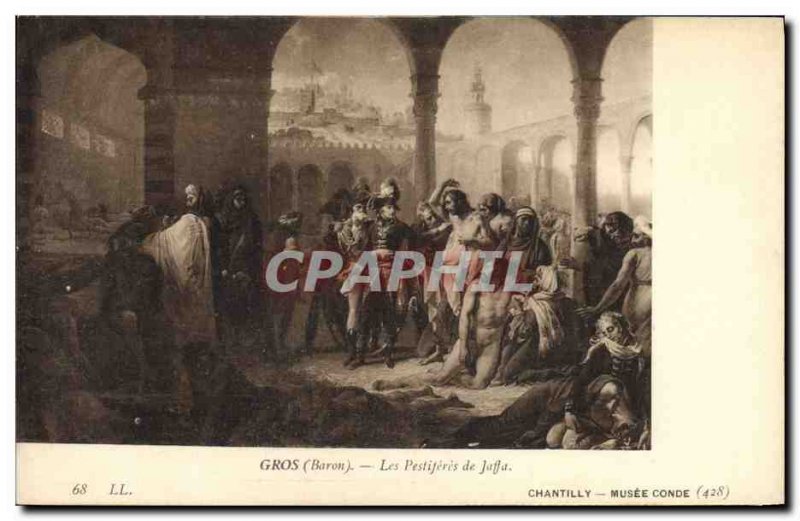 Old Postcard History Napoleon 1st Big plague victims of Jaffa Chantilly Musee...