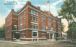 Manchester New Hampshire YMCA Litho Postcard Unused