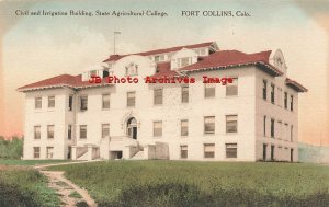 CO, Fort Collins, Colorado, State Agricultural College, Civil & Irrigation Bldg