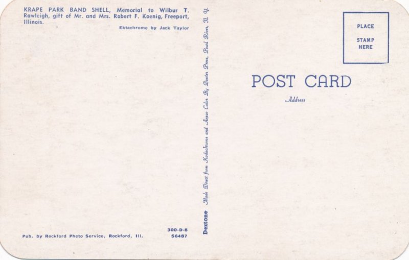 Krape Park Band Shell - Freeport, Stephenson County IL, Illinois