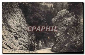 Postcard Old Jura Scenic Road Gex Sickle Roche Percee Automotive