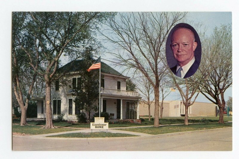 Postcard Eisenhower Home and Museum Abilene Kansas Standard View Card