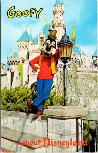 Goofy Disneyland Sleeping Beauty Castle Fantasyland Postcard Anaheim CA Postcard 