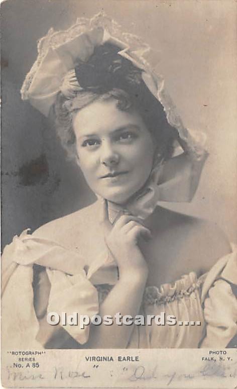 Virginia Earle Theater Actor / Actress 1907 