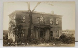Columbia Falls Maine, RPPC Ruggles House Early Photo in Disrepair Postcard D5