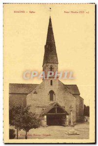 Old Postcard Beaune Saint Nicolas church XII S