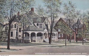 ROCHESTER, Minnesota, 1900-10s; Residences on West College Street