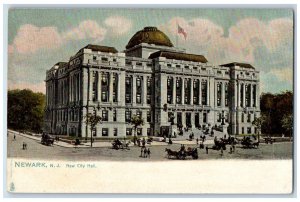 c1905 New City Hall Newark New Jersey NJ Unposted Antique Tuck Art Postcard