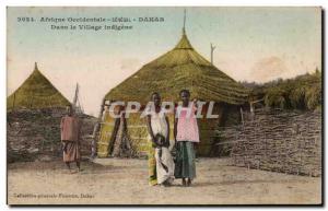 Old Postcard Africa Senegal Dakar Oceidentale In indigence Village