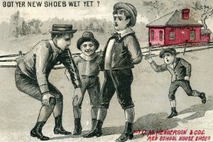 1890's Skinner & Adams, Sioux City, IA School Shoes Kids District 3 P179