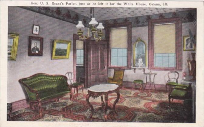 Illinois Galena The Parlor In Home Of General U S Grant