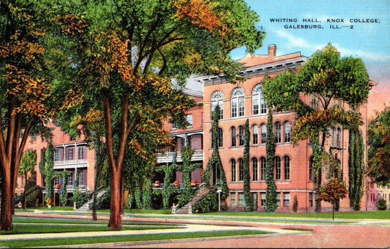 Illinois Galesburg Whiting Hall Knox College 1937