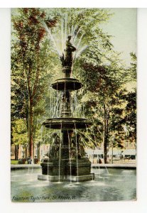 VT - St. Albans. Taylor Park Fountain 