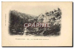 Old Postcard Roquefavour La Vallee Saint Honorat