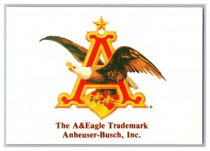The A&Eagle Trademark Anheuser-Busch Inc. Vintage Postcard Continental View Card