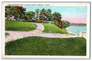 c1920's Independence Park Looking North Beverly Massachusetts MA Postcard 