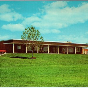 c1960s Keystone, IA Nursing Home Car Center Rehab Old People VW Beetle A178