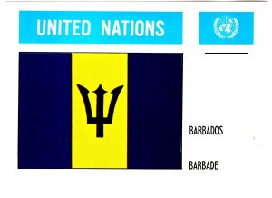 United Nations Flag of Barbados