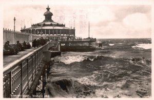 Vintage Postcard 1930 Scheveningen Woeste Zee Holland Netherlands