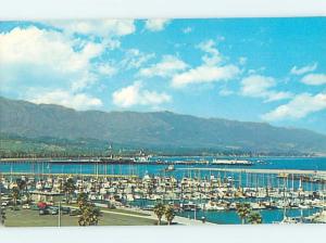 Unused Pre-1980 MANY BOATS AT THE MARINA Santa Barbara California CA F4279