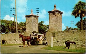 Florida St Augustine Old City Gates 1955