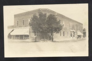 RPPC BRUSH COLORADO DOWNTOWN STREET NATIONAL BANK REAL PHOTO POSTCARD