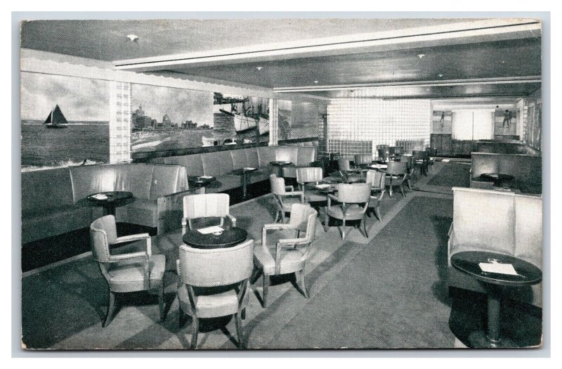 Seaside Hotel Surf n Sand Room Atlantic City New Jersey UNP Chrome Postcard O18