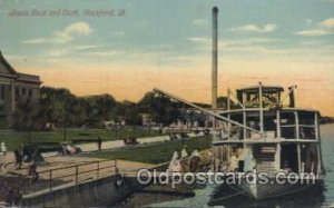 Rockford, Illinois, USA Ferry, Ship Unused small crease top left corner, ligh...